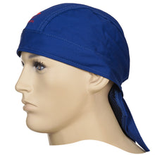 Doo-Rag de soudage bleu en coton ignifugé - Le Comptoir du Soudeur