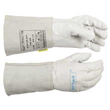 Gants de soudage TIG blancs en cuir de fleur bovine - Le Comptoir du Soudeur