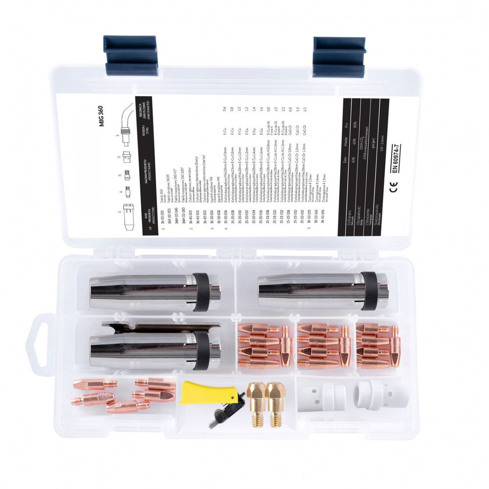 Pièces de rechange pour torche MB-36 - Kit de 29 pièces - Le Comptoir du Soudeur