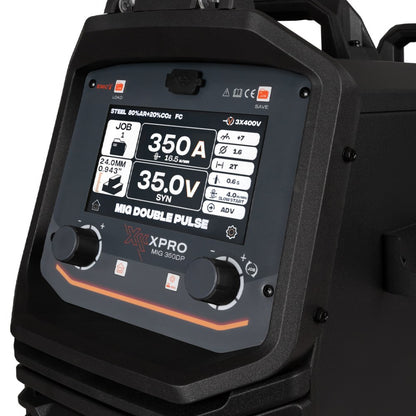 Poste à souder XPro MIG DOUBLE PULSE ( La rapidité du MIG, la finition d’un cordon TIG ) 350A -  ACIER/INOX/ALU -380V - SYNERGIQUE - Garantie 5 ans