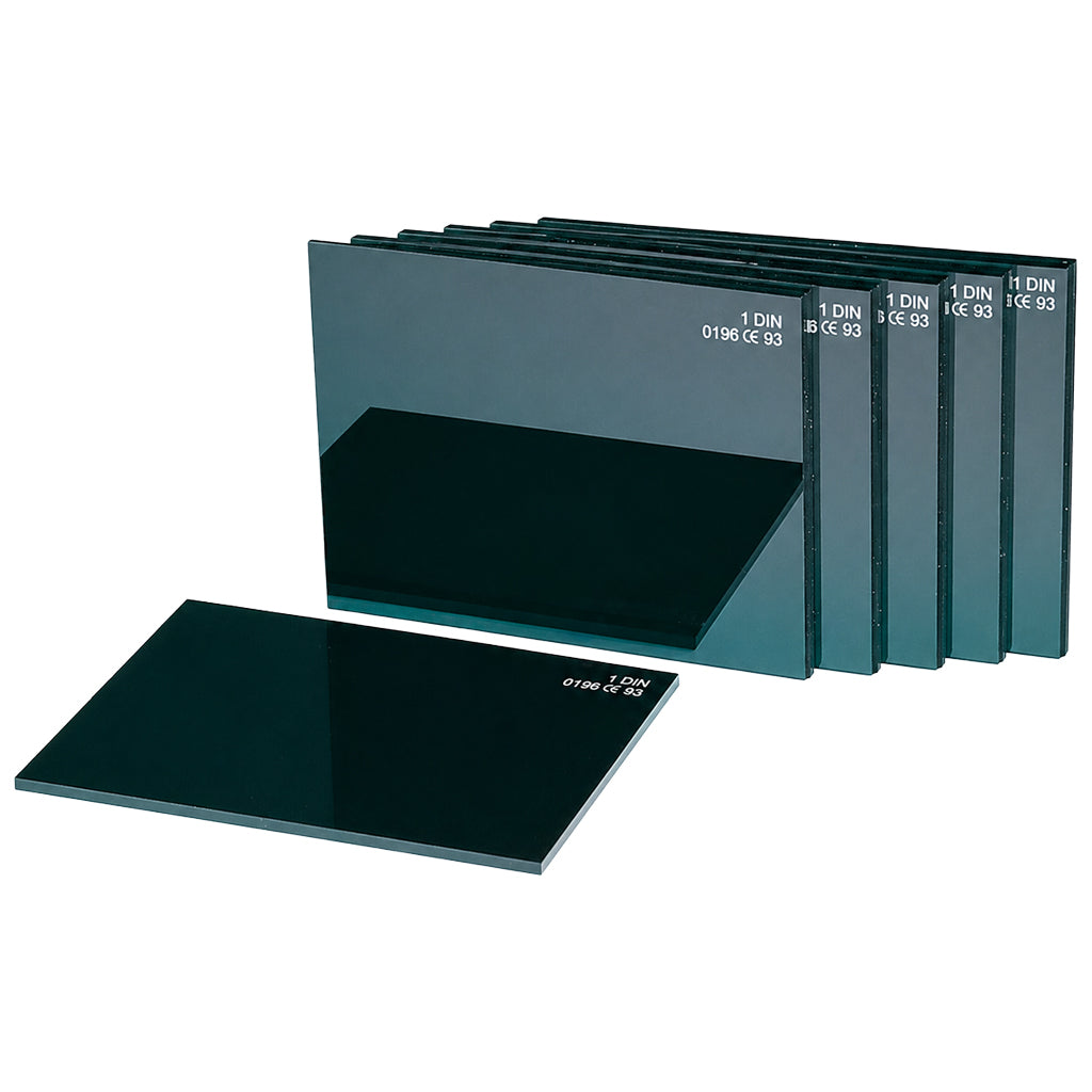 Verre minéral noir 108 x 51 mm – Teinte 5 à 14 - Le lot de 5 - Le Comptoir du Soudeur
