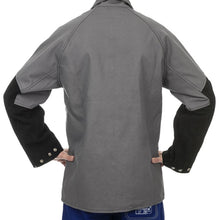 Veste de soudage grise en coton ignifugé - Le Comptoir du Soudeur