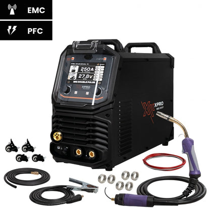 Poste à souder XPro MIG DOUBLE PULSE ( La rapidité du MIG, la finition d’un cordon TIG ) 260A -  ACIER/INOX/ALU - 220V - SYNERGIQUE - Garantie 5 ans