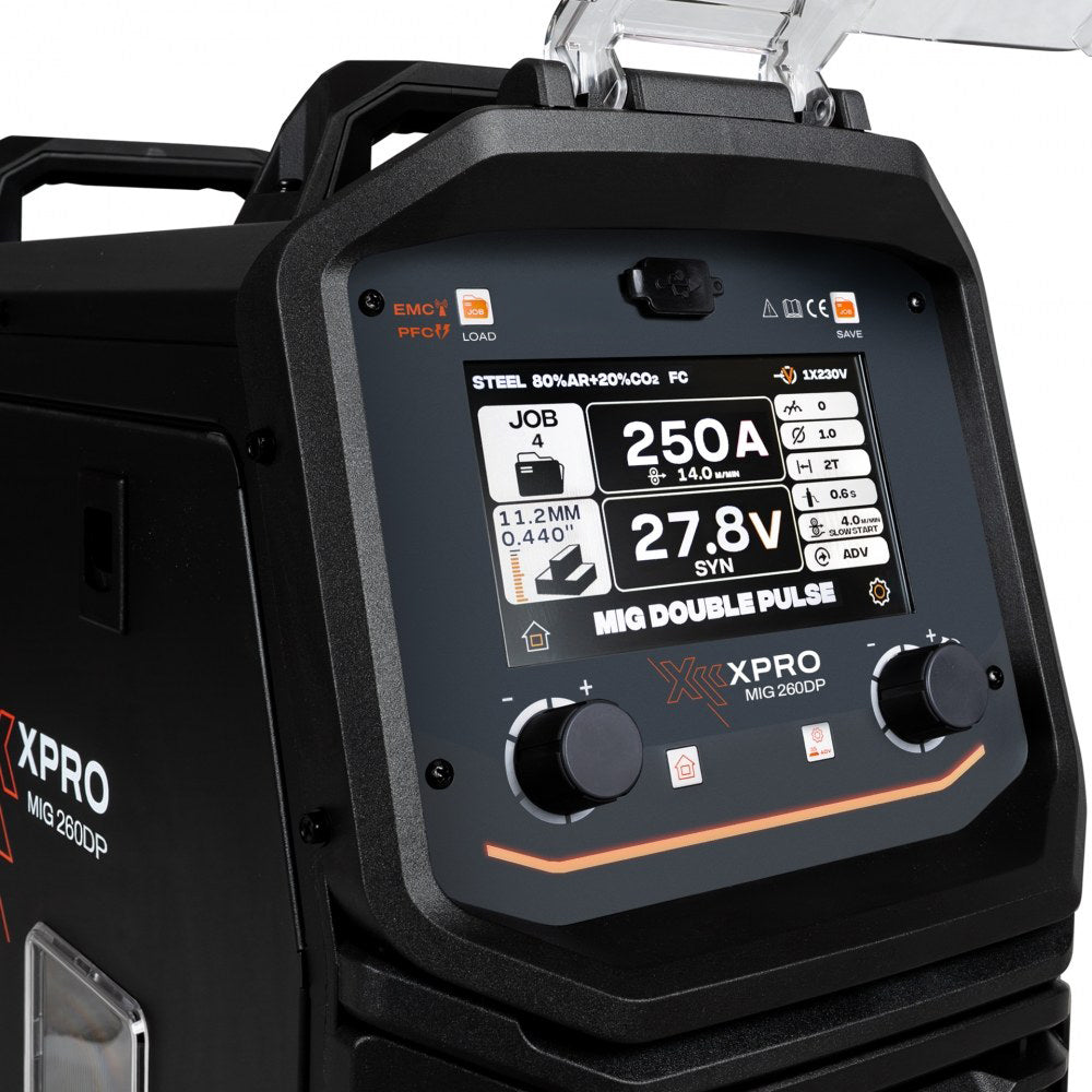 Poste à souder XPro MIG DOUBLE PULSE ( La rapidité du MIG, la finition d’un cordon TIG ) 260A -  ACIER/INOX/ALU - 220V - SYNERGIQUE - Garantie 5 ans