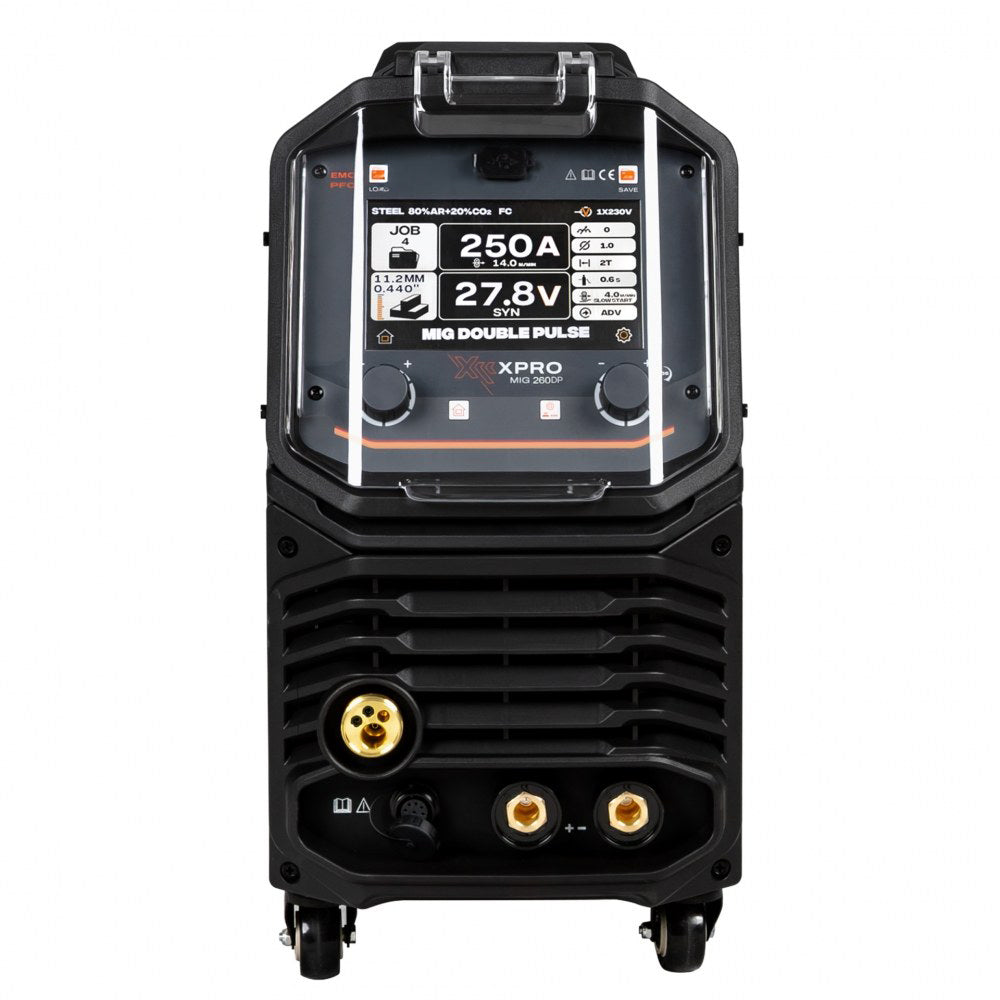 Poste à souder XPro MIG DOUBLE PULSE ( La rapidité du MIG, la finition d’un cordon TIG ) 260A -  ACIER/INOX/ALU - 220V - SYNERGIQUE - Garantie 5 ans