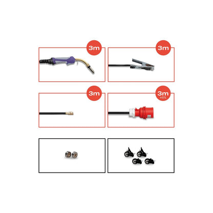 Poste à souder XPro MIG 300A -  ACIER/INOX/ALU - 380V - SYNERGIQUE - Garantie 5 ans