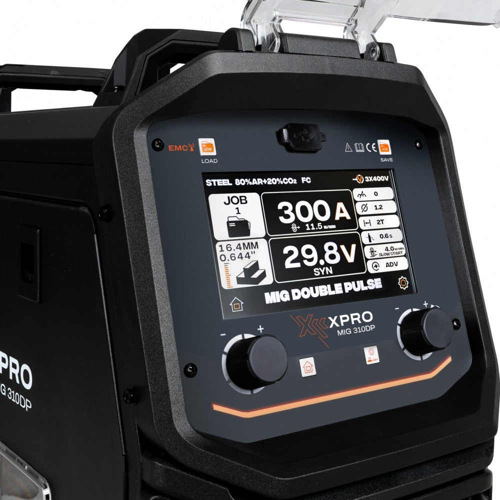 Poste à souder XPro MIG DOUBLE PULSE ( La rapidité du MIG, la finition d’un cordon TIG ) 300A -  ACIER/INOX/ALU - 380V - SYNERGIQUE - Garantie 5 ans