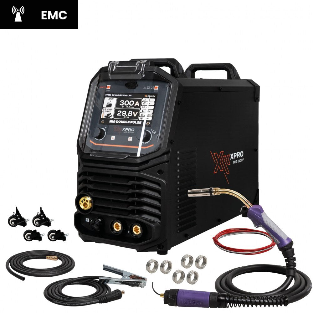 Poste à souder XPro MIG DOUBLE PULSE ( La rapidité du MIG, la finition d’un cordon TIG ) 300A -  ACIER/INOX/ALU - 380V - SYNERGIQUE - Garantie 5 ans