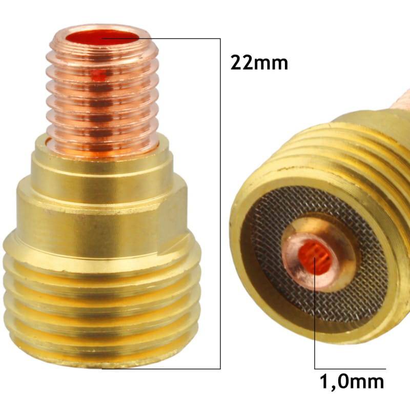 Lentille à gaz ?1,0mm (lot de 10) TIG SR-9/SR-20 Vogelmann - Le Comptoir du Soudeur