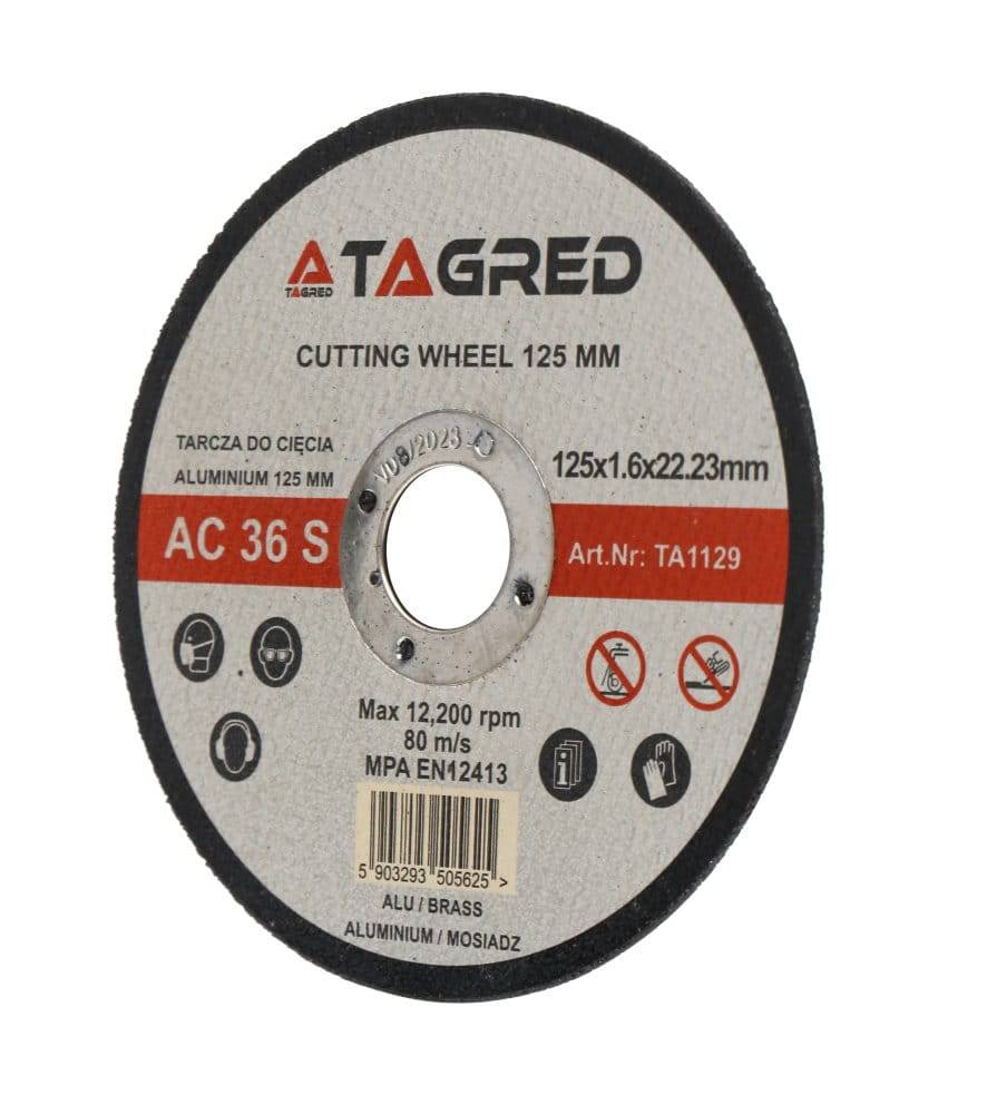 Tagred Lame pour couper le métal, l'aluminium, le laiton 125x1,6 mm - Le Comptoir du Soudeur