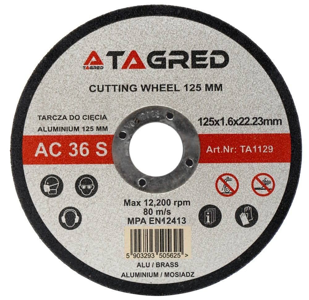 Tagred Lame pour couper le métal, l'aluminium, le laiton 125x1,6 mm - Le Comptoir du Soudeur